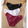 imageFINETOO Womens Underwear Cotton Bikini Rib Cheeky Panties Sexy Vshaped Waistband HipsterColor A10 Pack