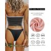 imageFINETOO Womens Underwear Cotton High Cut String Bikini Panties Low Rise Hipster Ladies Sexy Cheeky Underwear PackA6pack