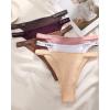 imageFINETOO Womens Underwear Cotton High Cut String Bikini Panties Low Rise Hipster Ladies Sexy Cheeky Underwear PackD6pack