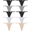 imageFINETOO 10 Pack GString Thongs for Women Cotton Panties Stretch Tback Tangas Low Rise Hipster Underwear Sexy SXLLight Color10pack