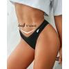 imageFINETOO 10 Pack Thongs for Women Cotton Underwear V String Breathable Stretch Hipster Sexy Thong Panties SXLThongs 10pack C