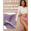 imageFINETOO 6 Pack Seamless Thongs for Women No Show Wavy Edge Side Womens Thong panties Ladies Underwear Sexy SXLMulticolordark
