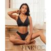 imageFINETOO 6 Pack Seamless Thongs for Women No Show Wavy Edge Side Womens Thong panties Ladies Underwear Sexy SXLMulticolordark