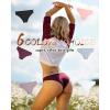 imageFINETOO 6 Pack Womens Underwear Cotton Cute Ribbed Low Rise Hipster Sexy Soft Bikini Panties for Women Cheeky SXXXLSetb6pack