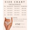 imageFINETOO 6 Pack Womens Underwear Cotton Cute Ribbed Low Rise Hipster Sexy Soft Bikini Panties for Women Cheeky SXXXLSetd6pack