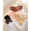 imageFINETOO 6 Pack Womens Underwear Cotton Cute Ribbed Low Rise Hipster Sexy Soft Bikini Panties for Women Cheeky SXXXLSetd6pack