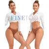 imageFINETOO 6 Pack Womens Underwear Cotton Cute Ribbed Low Rise Hipster Sexy Soft Bikini Panties for Women Cheeky SXXXLSetd6pack
