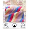 imageFINETOO Cheeky Panties Women Cotton underwear Cute Colorful Striped Bikini Hipster Sexy Panty Pack SXL