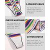 imageFINETOO Cotton Thongs for Women Sexy Soft Breathable Thong Underwear Low Rise Colorful Stripes Hipster Panties 5 Pack5pack B