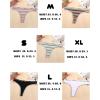 imageFINETOO Cotton Thongs for Women Sexy Soft Breathable Thong Underwear Low Rise Colorful Stripes Hipster Panties 5 Pack5pack B