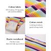 imageFINETOO Cotton Underwear for Women Cheeky High Cut Breathable Stretch Sexy Ladies Hipster Bikini Panties Pack SXLColorful 9pack C