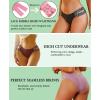 imageFINETOO Seamless Underwear for Women Cheeky Bikini Panties High Cut Vwaist Lace Underwear Women Cute Bikinis 6 Pack6packa