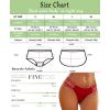 imageFINETOO Seamless Underwear for Women Cheeky Bikini Panties High Cut Vwaist Lace Underwear Women Cute Bikinis 6 Pack6packa