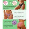 imageFINETOO Seamless Underwear for Women Cheeky Bikini Panties High Cut Vwaist Lace Underwear Women Cute Bikinis 6 Pack6packbb1