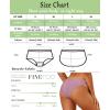 imageFINETOO Seamless Underwear for Women Cheeky Bikini Panties High Cut Vwaist Lace Underwear Women Cute Bikinis 6 Pack6packbb1