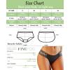 imageFINETOO Seamless Underwear for Women Cheeky Bikini Panties High Cut Vwaist Lace Underwear Women Cute Bikinis 6 Pack6packdd1