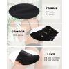 imageFINETOO Womens Cotton Underwear Sexy Lace Hipster Panties Soft Breathable Cotton Brazilian Bikini Ladies 6 PackBlack