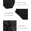 imageFINETOO Seamless Underwear for Women High Waisted Panties Scalloped Edge Sexy Cheeky Bikini No Show Briefs SXXL 5 PackBlack5