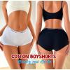 imageFINETOO Boyshort Underwear for Women Cotton Boxer Briefs Full Coverage Ladies BoyShorts Panties 5 PackA5pack