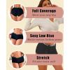 imageFINETOO Boyshort Underwear for Women Cotton Boxer Briefs Full Coverage Ladies BoyShorts Panties 5 PackBlack5