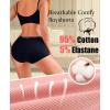 imageFINETOO Boyshort Underwear for Women Cotton Boxer Briefs Full Coverage Ladies BoyShorts Panties 5 PackBlack5