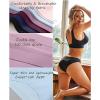imageFINETOO 6 Pack Womens Underwear Seamless Bikini Panties Low Rise Cheeky Underwear Stretch Hipster Brief for LadiesC1 6 Packsblack1 Navy1 Wine1 Sky Blue1 Pink1 Violet1