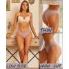 imageFINETOO 6 Pack Womens Underwear Seamless Bikini Panties Low Rise Cheeky Underwear Stretch Hipster Brief for LadiesC2 6 Packsblack1 Navy1 Violet1 Pink1 Nude1 Rose1