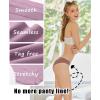 imageFINETOO 6 Pack Womens Underwear Seamless Bikini Panties Low Rise Cheeky Underwear Stretch Hipster Brief for LadiesC4 6 Packsblack6