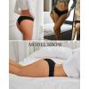 imageFINETOO Cotton Underwear for Women Lace Sexy Hipster Panties Womens Cheeky Pack 6 SXLBlack