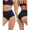 imageFINETOO Seamless Underwear for Women High Waisted No Show Panties Cheeky Bikini Breathable Briefs 6 PackT3