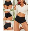 imageFINETOO Seamless Underwear for Women High Waisted Womens Underwear Cheeky Bikini No Show Briefs Ladies Panties 6 Pack6 Packblack1 Brown1 Orange1 Nude1 White1 Light Khaki1