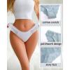 imageFINETOO 6 Pack Bikini Underwear for Women Sexy Lace Cheeky Panties Low Rise Hipster Cotton PantyColor A6