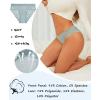 imageFINETOO 6 Pack Bikini Underwear for Women Sexy Lace Cheeky Panties Low Rise Hipster Cotton PantyColor A6