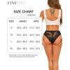 imageFINETOO 6 Pack Bikini Underwear for Women Sexy Lace Cheeky Panties Low Rise Hipster Cotton PantyColor A6