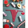imageFINETOO 10 Pack G String Thongs for Women Low Rise T Back Panties Sexy Underwear Womens Soft Ribbed Cotton Thong SXL