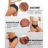 imageFINETOO Cotton Underwear for Women Sexy Cheeky Lace Bikini Panties Soft Breathable Womens Underwear 6 Pack6a