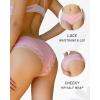 imageFINETOO Cotton Underwear for Women Sexy Panties Lace Hipster Low Rise Breathable Womens Cheeky 6 Pack SXLBlakcKhakiFloral GrayApricotWhitePink