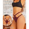 imageFINETOO Seamless Thongs for Women Sexy Underwear G String Tangas Invisible High Waisted No Show Panties 6 Pack SXL