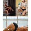 imageFINETOO 6 Pack Womens Seamless Hipster Underwear No Show Panties Invisibles Briefs Soft Stretch Bikini Underwears XSXLBlack  Beige  Khaki