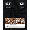 imageFINETOO Womens Underwear Cotton Hipster Sexy Panties Full Coverage Briefs Stretch Bikinis Comfortable Cheeky 6 PackBlack