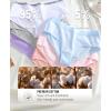imageFINETOO Womens Underwear Cotton Hipster Sexy Panties Full Coverage Briefs Stretch Bikinis Comfortable Cheeky 6 PackColor B