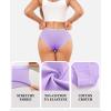 imageFINETOO Womens Underwear Cotton Hipster Sexy Panties Full Coverage Briefs Stretch Bikinis Comfortable Cheeky 6 PackColor B