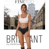 imageFINETOO Womens Underwear Cotton Hipster Sexy Panties Full Coverage Briefs Stretch Bikinis Comfortable Cheeky 6 PackColor a