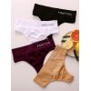 imageFINETOO 4 Pack High Waist Thongs for Women Breathable Underwear Soft Stretchy Nylon Spandex No Side Seam Panties4 Pack B