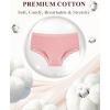 imageFINETOO 6 Pack Cotton Underwear for Women Cute Bikini Panties Sexy Lace Waist Briefs Soft Breathable Womens Cheeky SXXLBlack