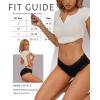 imageFINETOO Womens Underwear Cotton Bikini Underwear for Women Lace Wasit Hipster Panties Soft Breathable Briefs 6 PackC 6 Pack Black2 White1 Blue1 Grey1 Nude1