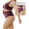 imageFINETOO Women Underwear High Waisted Thongs Tummy Control Seamless Thongs Shapewear No Show Panties 4 Pack S3XLC4pack
