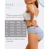 imageFINETOO Womens Cotton Underwear High Waisted Briefs for Women with Elastic Waistband Full Coverage Ladies Panties 5 Pack5packblack1 White1 Grey1 Purple1 Brick Yellow1