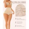 imageFINETOO Womens Light Tummy Control Shapewear Underwear High Waisted Seamless Panties Girdle Full Coverage Postpartum BriefsBlack