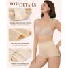 imageFINETOO Womens Light Tummy Control Shapewear Underwear High Waisted Seamless Panties Girdle Full Coverage Postpartum BriefsBlackbeigeblue